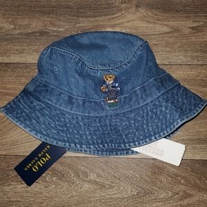 polo denim bucket hat